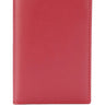 Red leather wallet on a white background