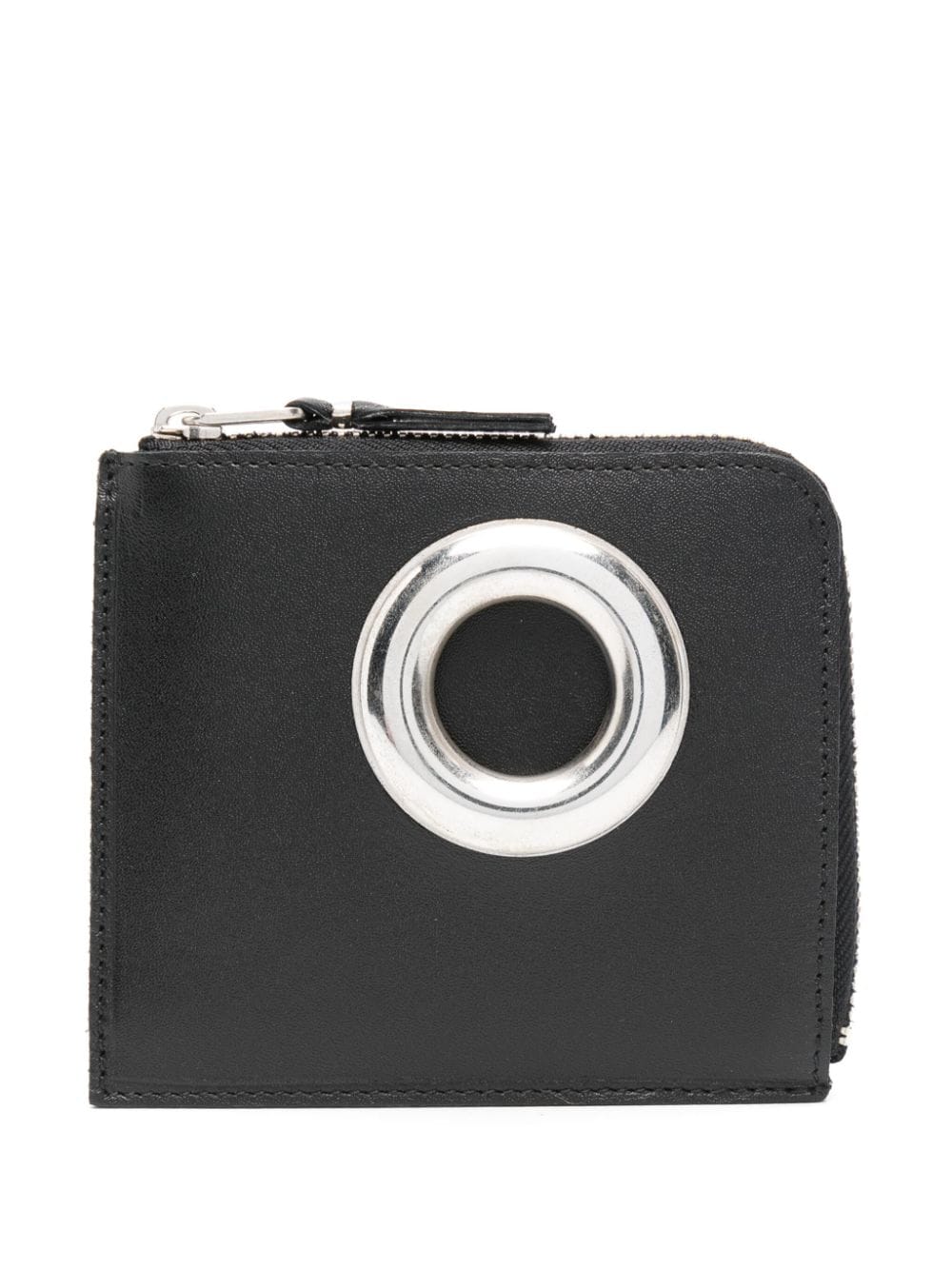Comme Des Garçons Wallet - SA3100SE Wallet in Silver Eyelet Black 