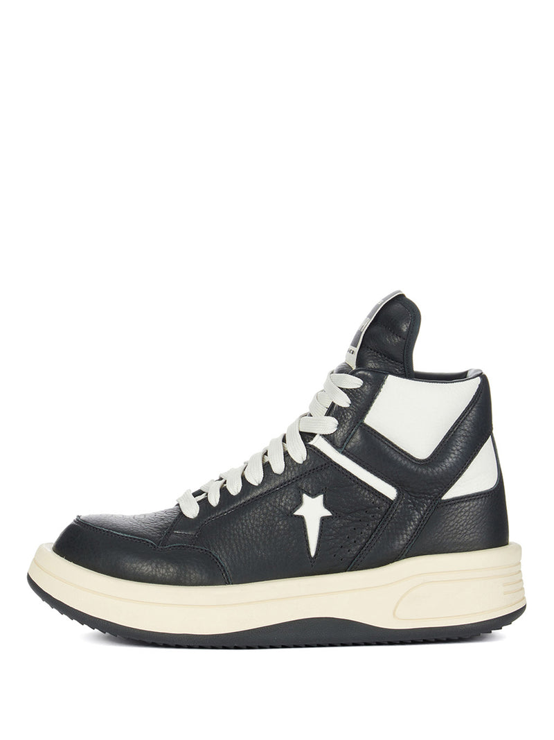 Converse x DRKSHDW Turbowpn high top sneakers in black - 3