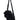 Côte&Ciel Neva Gathered crossbody and waist bag in black, front view, sculptural ruched nylon with compact storage design.