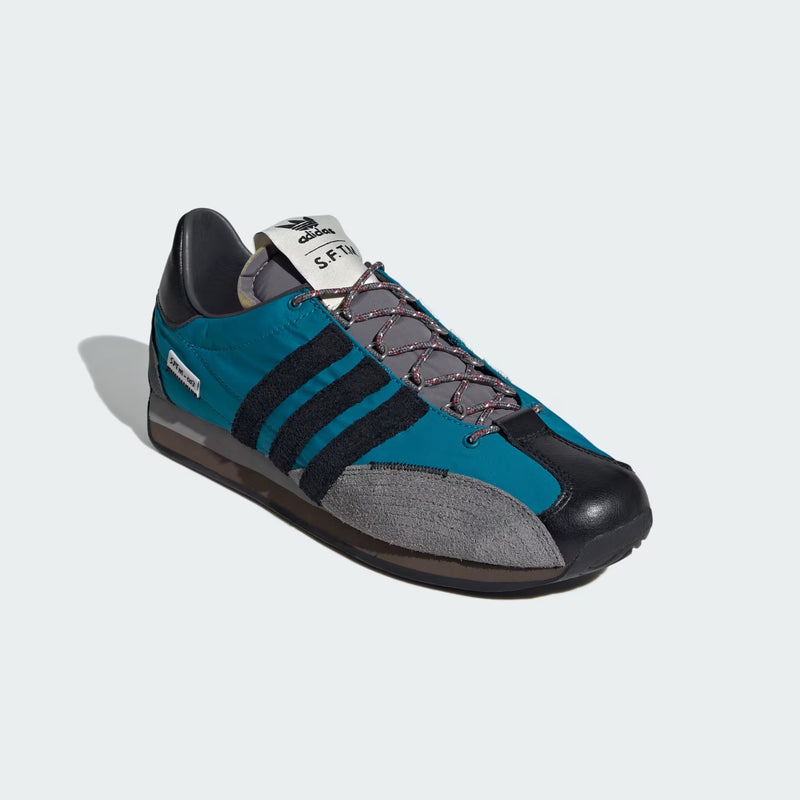 adidas Originals x Song For The Mute - Country OG low trainers in teal black and ash - 4
