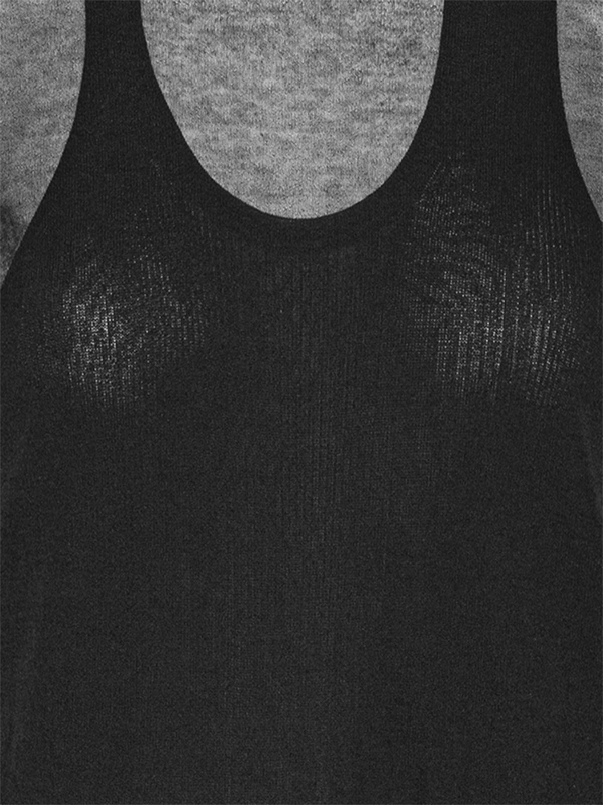 Fold Bottom Dress - Black