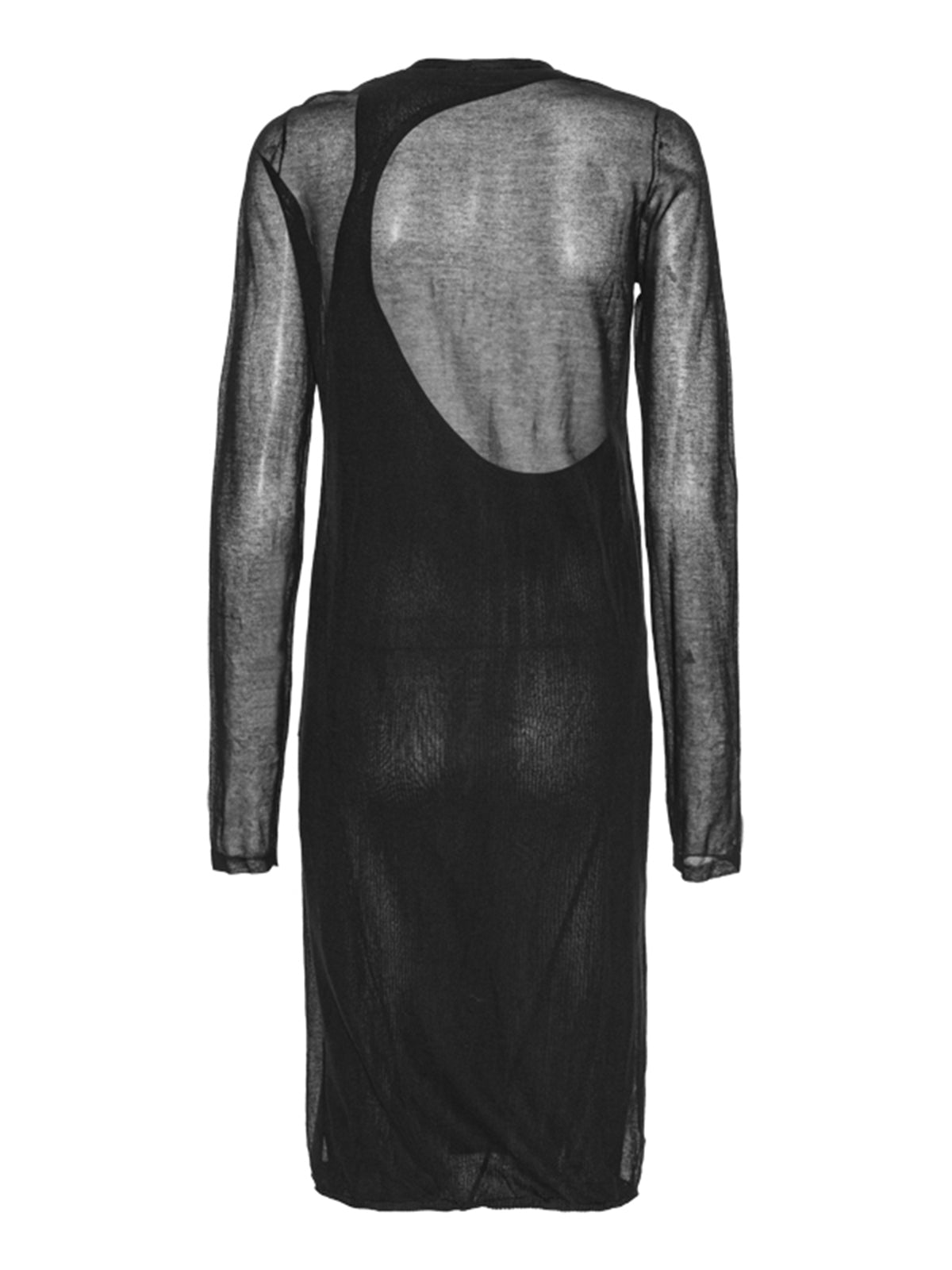Fold Bottom Dress - Black