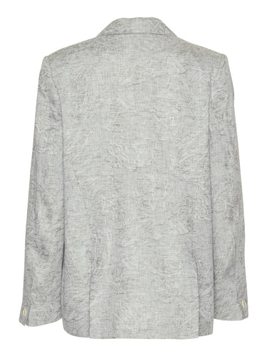 Back view of the Beetle Blazer, showing the relaxed silhouette and subtle layering details.