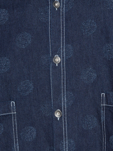 Big Denim Shirt in Needle Punch Dots from Henrik Vibskov