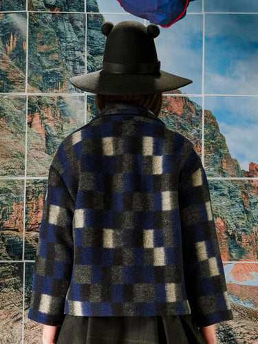 Big Radar Felt Hat - Black Felt-[-Henrik Vibskov-3