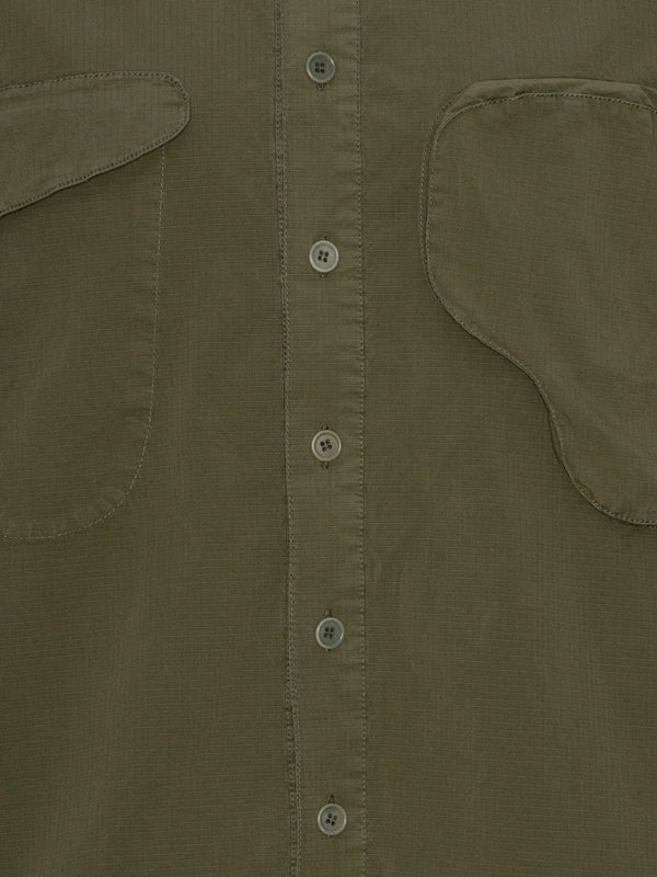 Henrik Vibskov Cargo shirt  in Avocado Green - 3