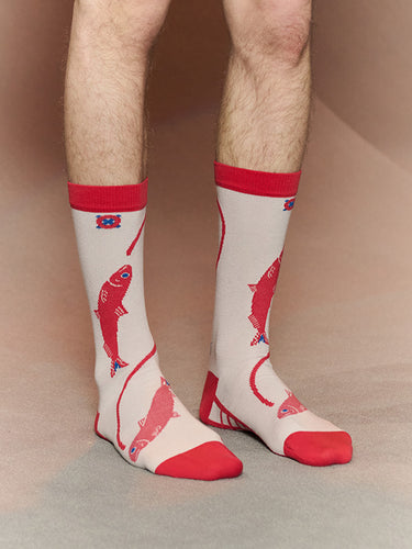 Catch Match Socks in Catch Grey from Henrik Vibskov