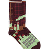 Chopped Finger Factory Socks Homme in Brown Pistachio Factory from Henrik Vibskov