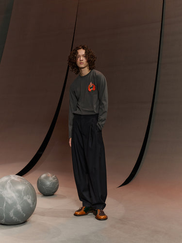 Claus Pants in Tropical Navy from Henrik Vibskov