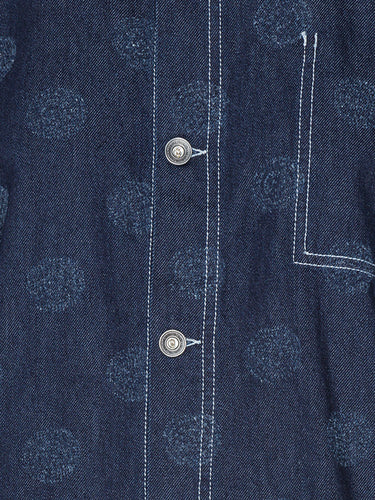Dart Denim Jacket in Needle Punch Dots from Henrik Vibskov