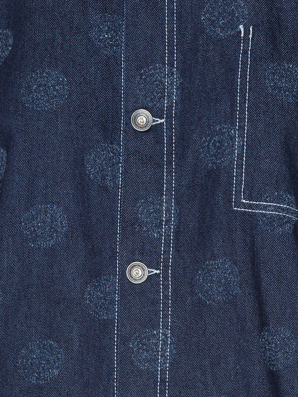 Dart Denim Jacket in Needle Punch Dots from Henrik Vibskov