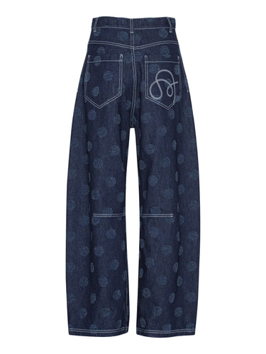 Dart Denim Pants in Needle Punch Dots from Henrik Vibskov