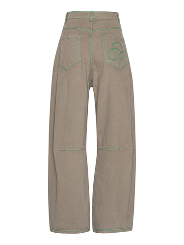 Dart Denim Pants in Walnut from Henrik Vibskov