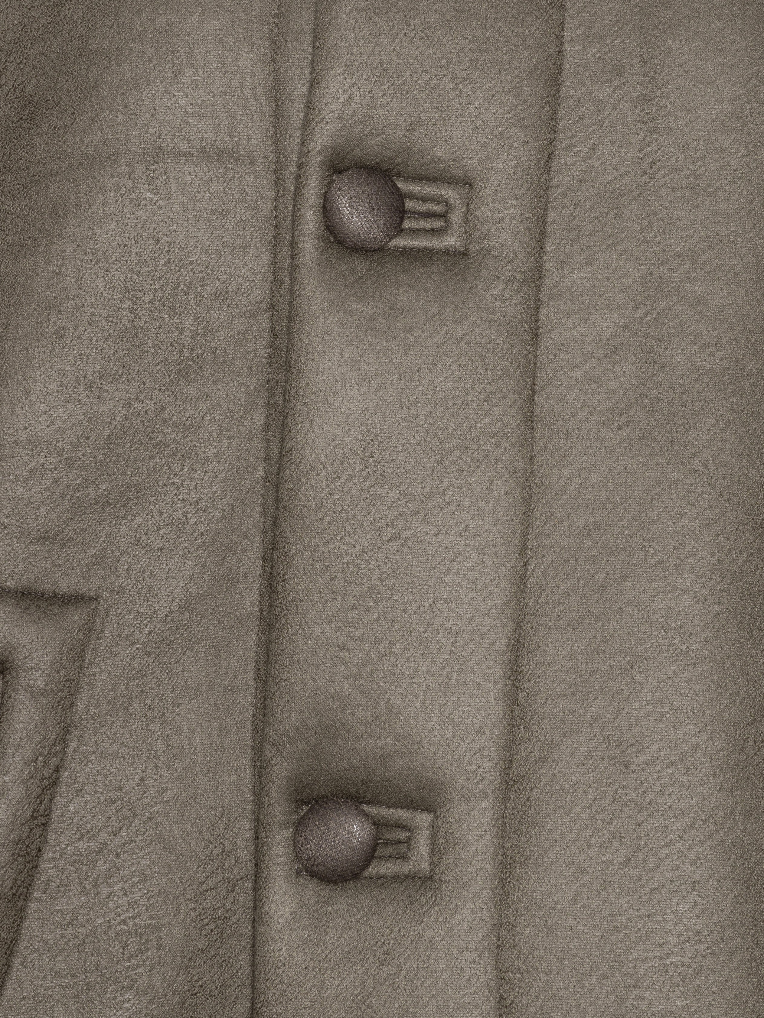 Dart Jacket in Grey Shearling from Henrik Vibskov