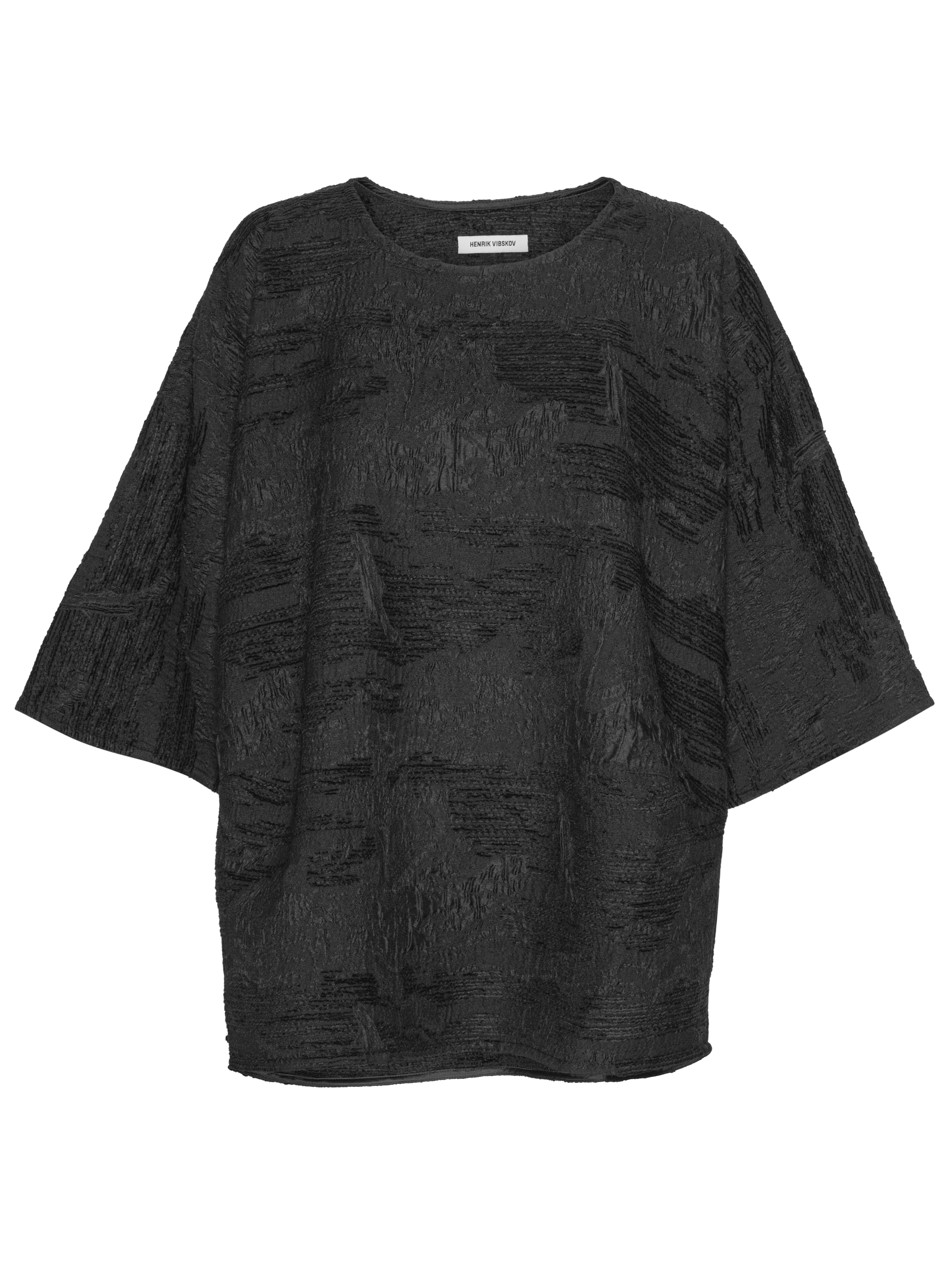 Dart Tee in Fishes Black from Henrik Vibskov