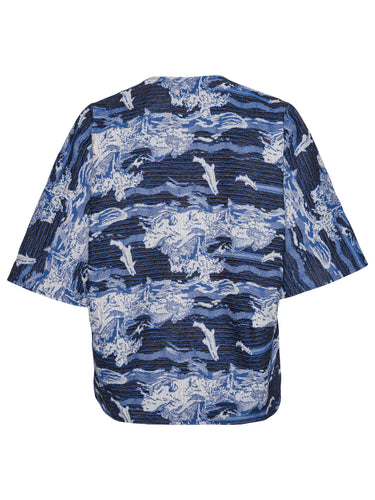 Dart Tee in Fishes Blue from Henrik Vibskov