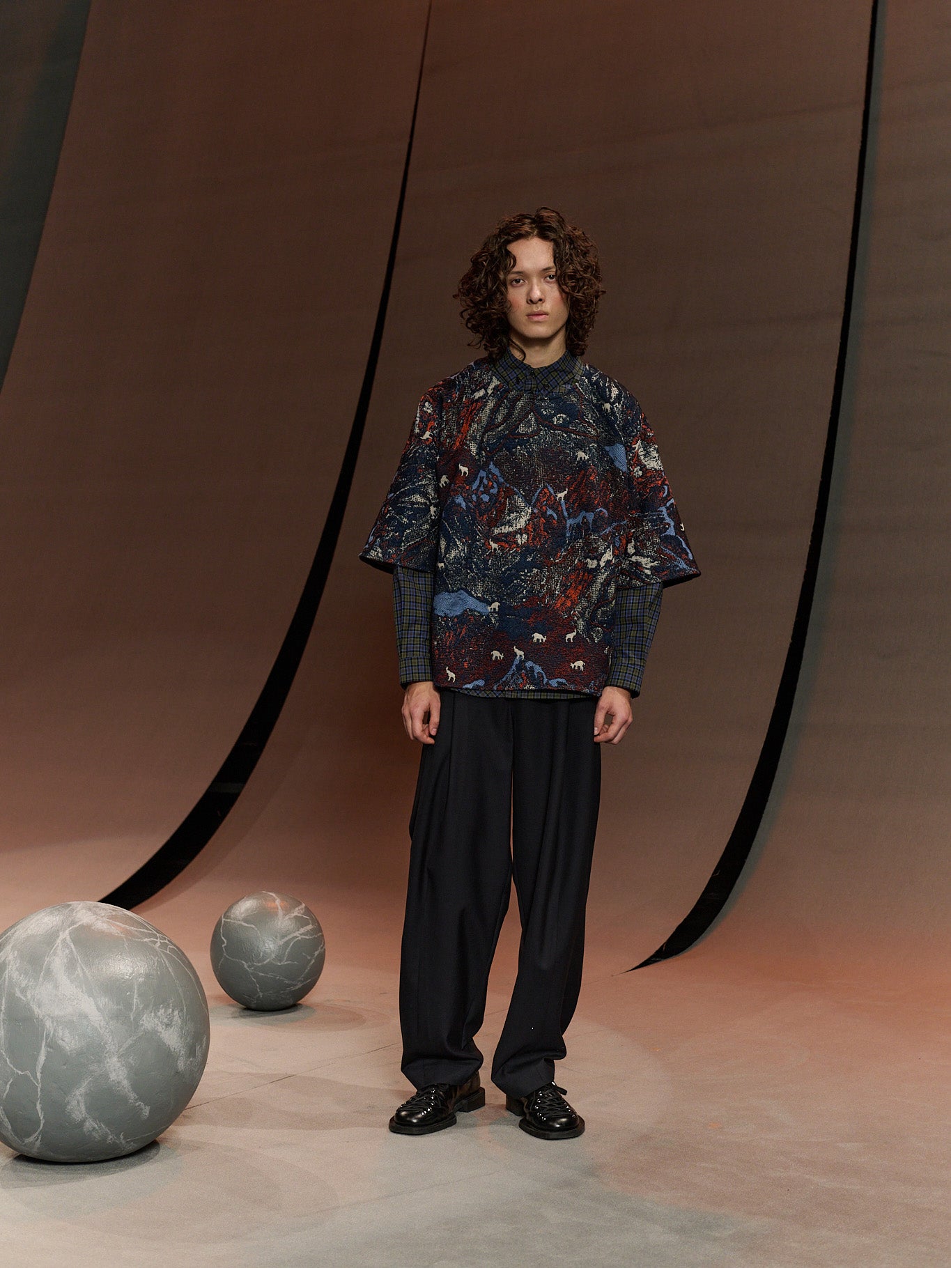 Dart Tee in Gobelin Goats from Henrik Vibskov