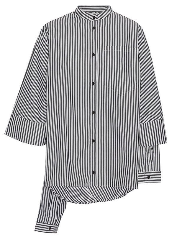 Double Shirt - Black White Stripes