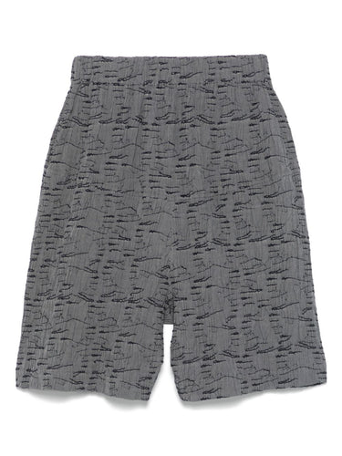 Eclipse Shorts in Grey Outline Fingers from Henrik Vibskov
