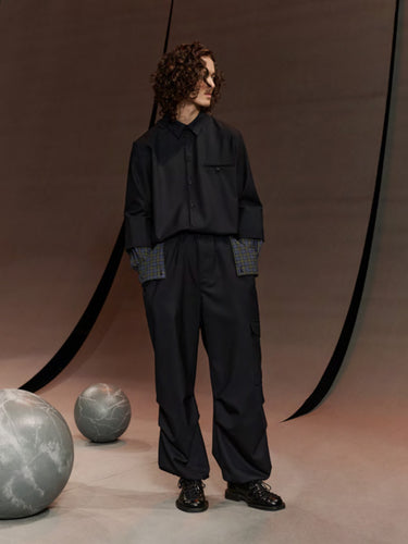 Field Pants in Tropical Navy from Henrik Vibskov