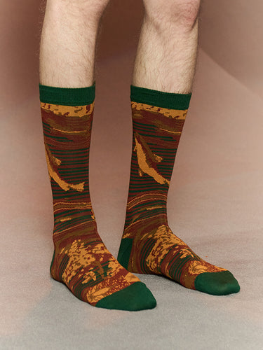 Fishes Socks in Fishes Orange from Henrik Vibskov