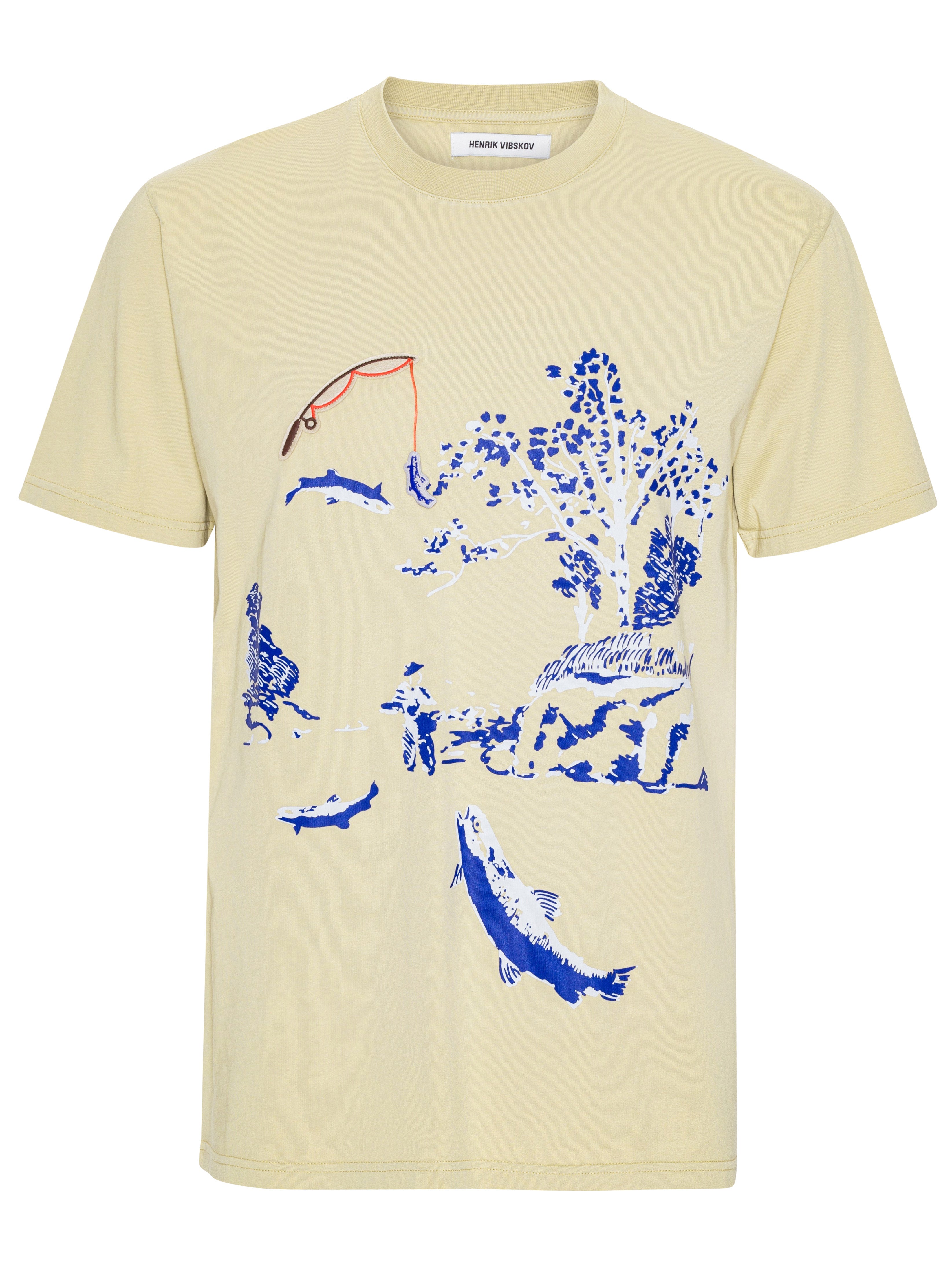 Fishing Rod Tee in Mojave from Henrik Vibskov