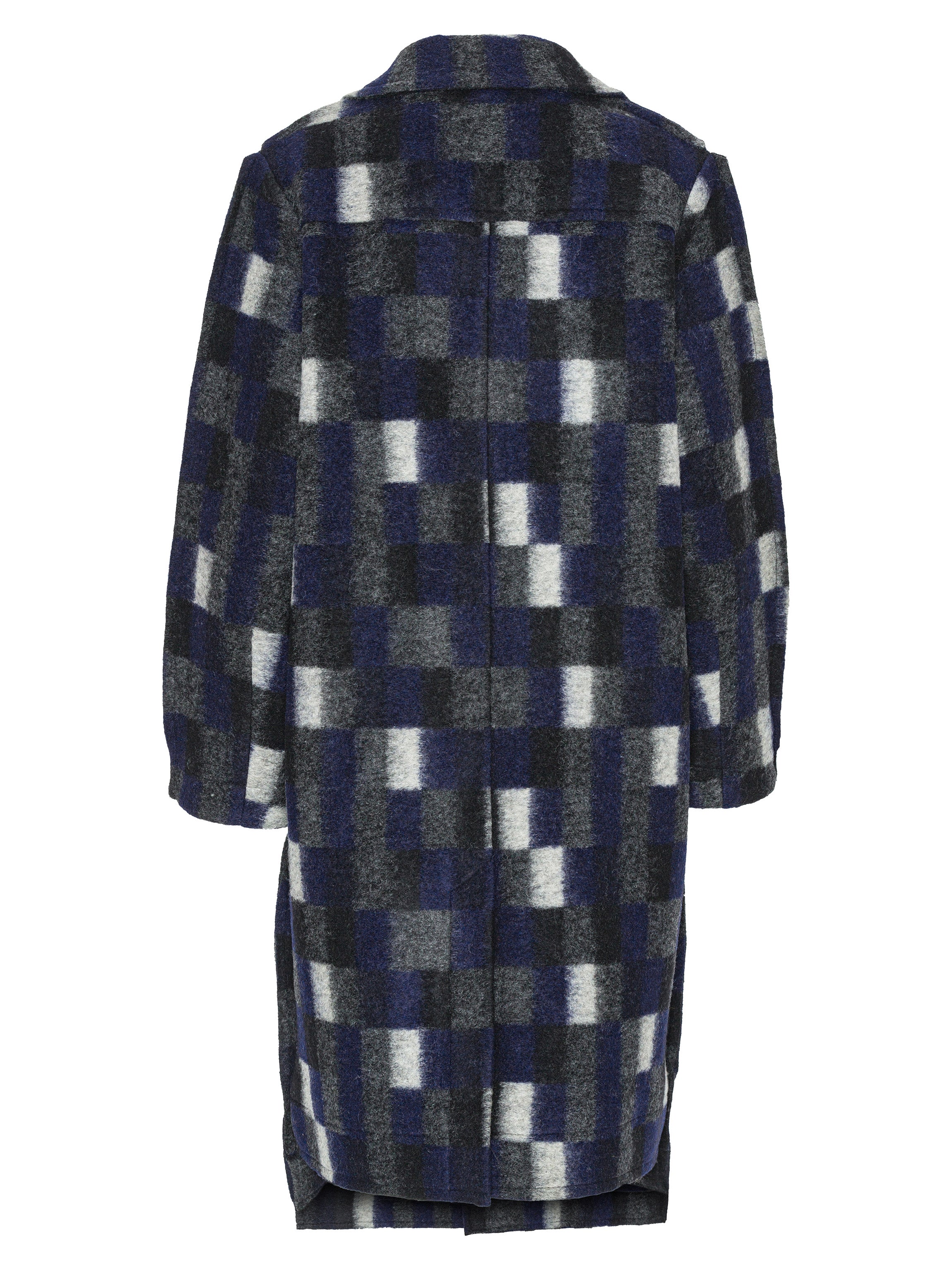 Flat Coat - Brushed Black Squares-[-Henrik Vibskov-2
