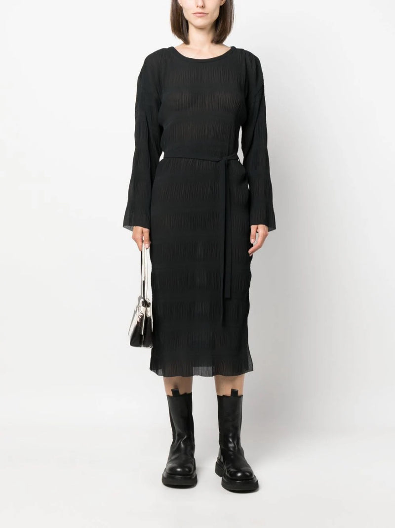 Henrik Vibskov - Grow plissé dress in black - 2