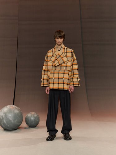 Hands Down Jacket in Trench Checks from Henrik Vibskov