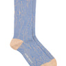 Henrik Vibskov - Handsome Hands Socks Femme in Beige Handsome Blue