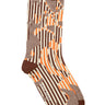 Henrik Vibskov - Handsome Hands Socks Femme in Brown Orange Handsome Grid