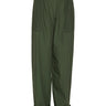 Helmet Pants in Garden Green navy green wide-leg pants with elastic waistband and drawstring, front view – Henrik Vibskov Spring/Summer 2026 Key Collection