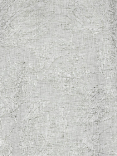 Close-up of subtle texture and round neck detail on the Helmet Top in Bike Helmets grey top – Henrik Vibskov Spring/Summer 2026 Key Collection