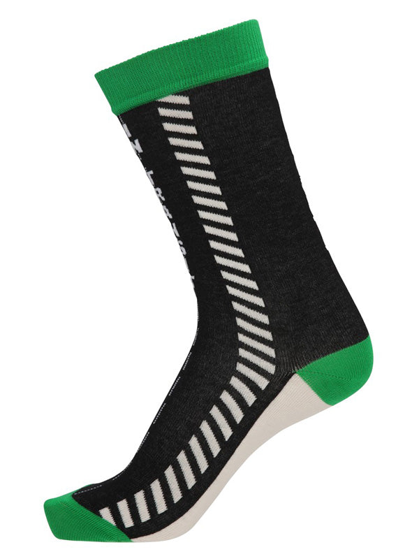 Henrik Vibskov - In Transit socks homme in black and green - 1