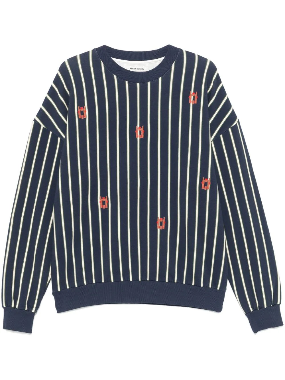 Henrik Vibskov - Joaquin Horse Head sweatshirt in navy horse head 