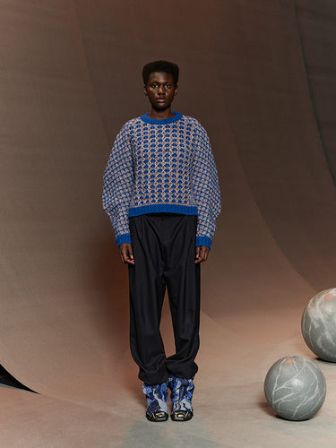 Kimchi Sweater in Blue Party from Henrik Vibskov