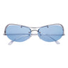 Lana Sunglasses in Silver Light Blue from Henrik Vibskov