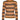 Striped sweater with brown, orange, and black colors on a white background