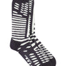 Henrik Vibskov - Murph socks homme in black and white stripes