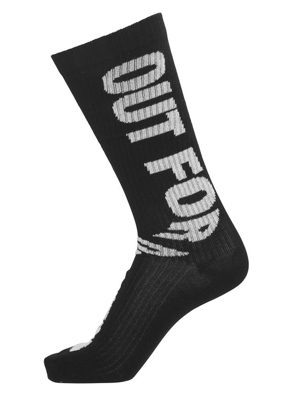 Henrik Vibskov - Out For Delivery socks homme in black and off white - 1