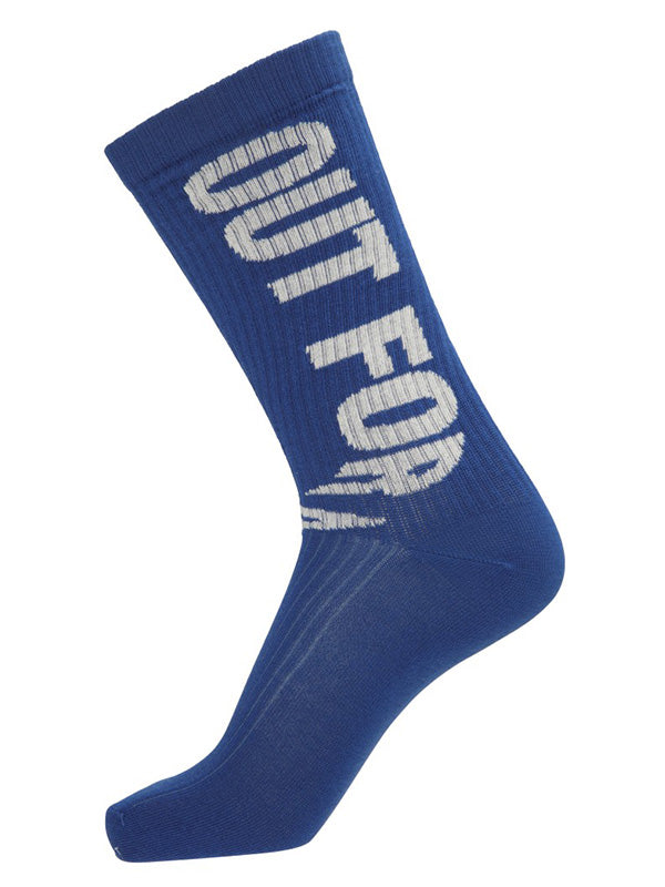 Henrik Vibskov - Out For Delivery socks homme - blue and off white - 1