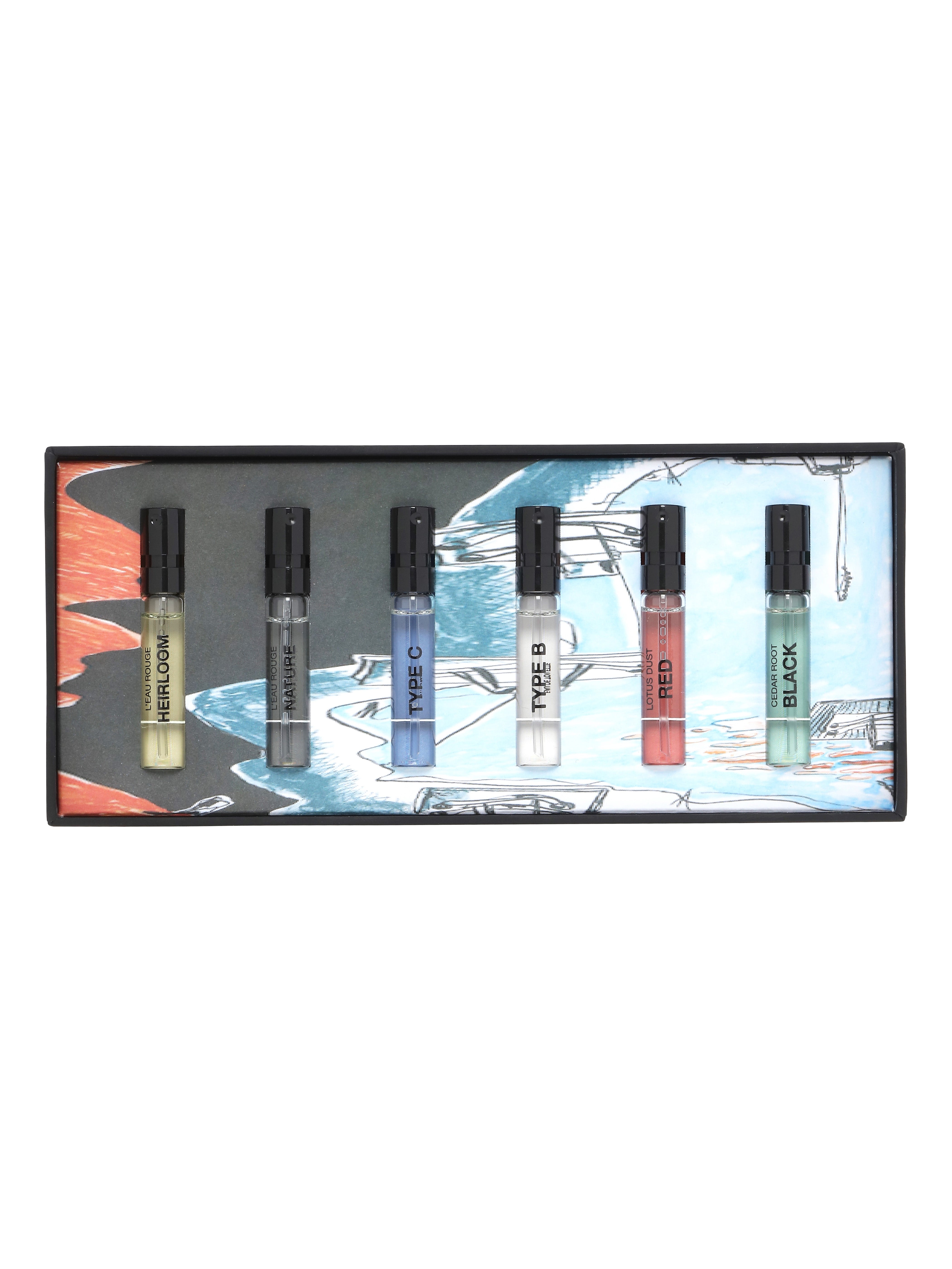 Henrik Vibskov perfume discovery set of 6 x 2ml perfumes.