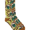 Playground Flowers Socks Femme in Brown Green Spraycan from Henrik Vibskov