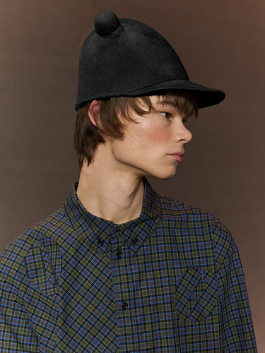 Radar Felt Hat in Black Felt from Henrik Vibskov