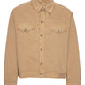 Dark beige denim jacket from Henrik Vibskov on a white background