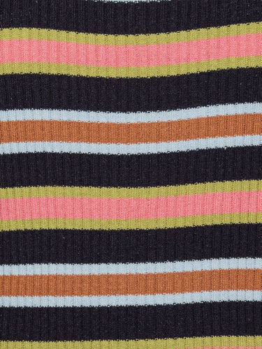 Silk Stripes Singlet - Navy Stripes