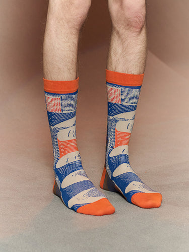 Slope Socks in Slopes Orange from Henrik Vibskov