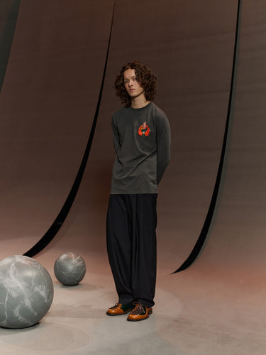 Slopes Longsleeve in Dark Shadow from Henrik Vibskov