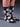 Henrik Vibskov - Solitaire Socks Femme in Black White Solitaire Cross